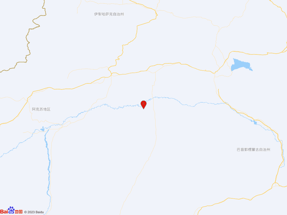 新疆阿克苏地区库车市（北纬40.95度，东经83.94度）发生3.7级地震